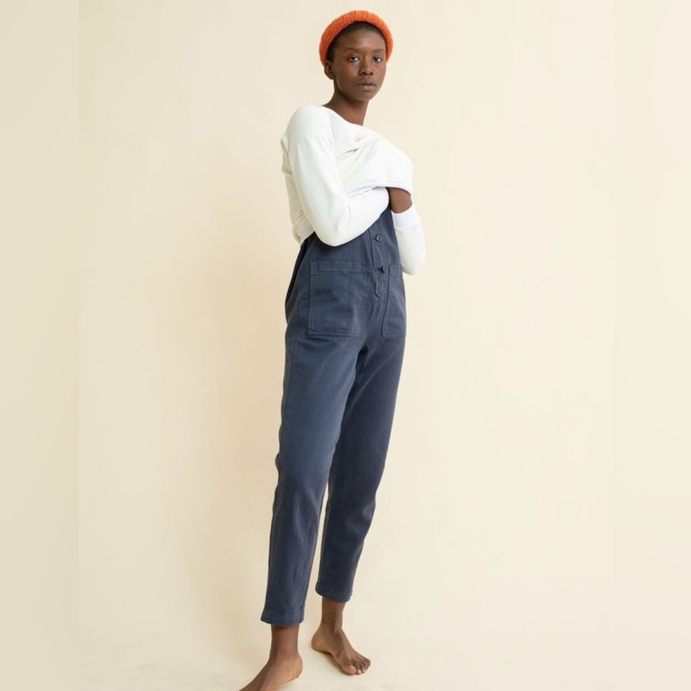 Jungmaven - Button Front Jumper in Navy; Medium. - Picture 5 of 13